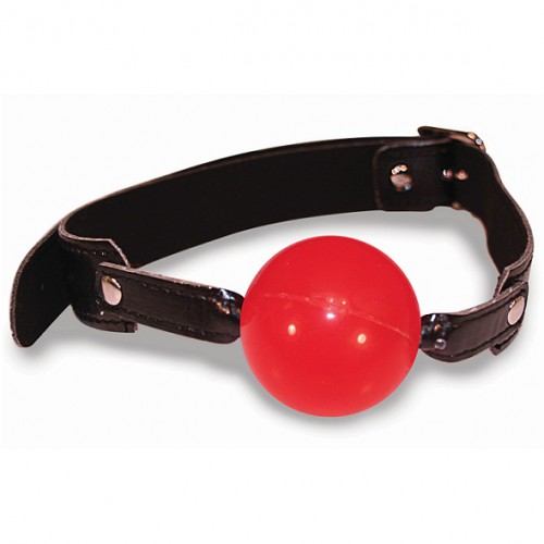 Knebel do ust - S&M Solid Red Ball Gag